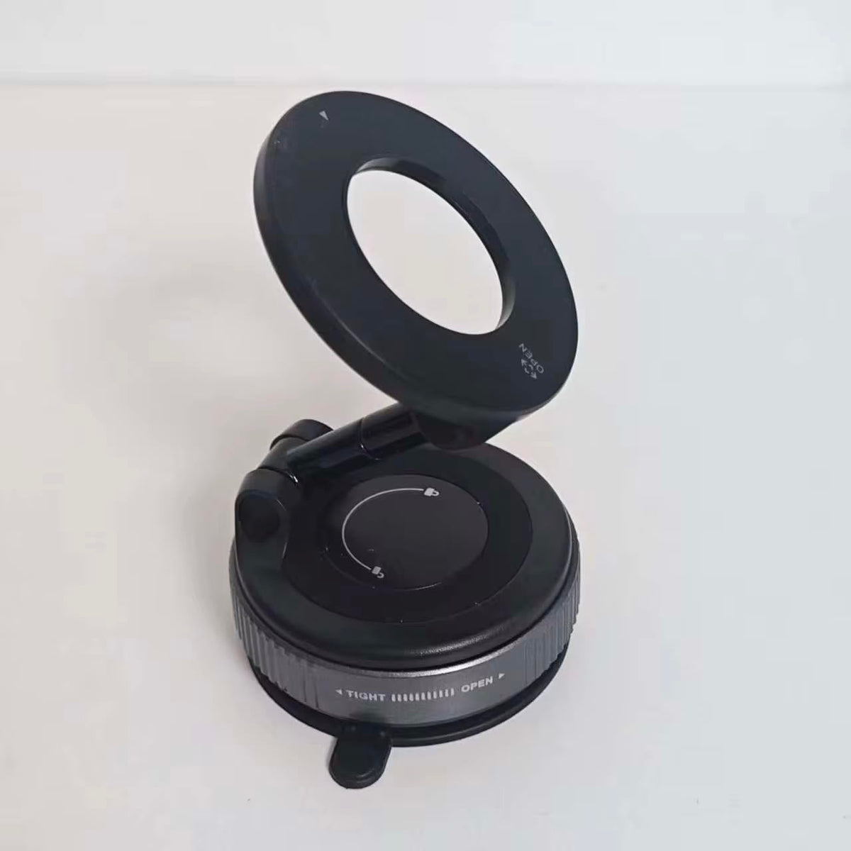 Magnetic Car Phone Mount, Vacuum Suction Cup Dashboard Holder, 360 Rotating, One Hande Operation, Compatible with All Smartphones (K007).