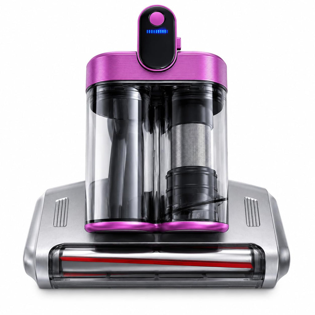 Mattress Vacuum Cleaner, UV-C Light, 16KPa Strong Suction, 140°F Heating, HEPA Filter, Handheld Bed Vacuum for Mattress, Sofa, Pillow & Carpet
