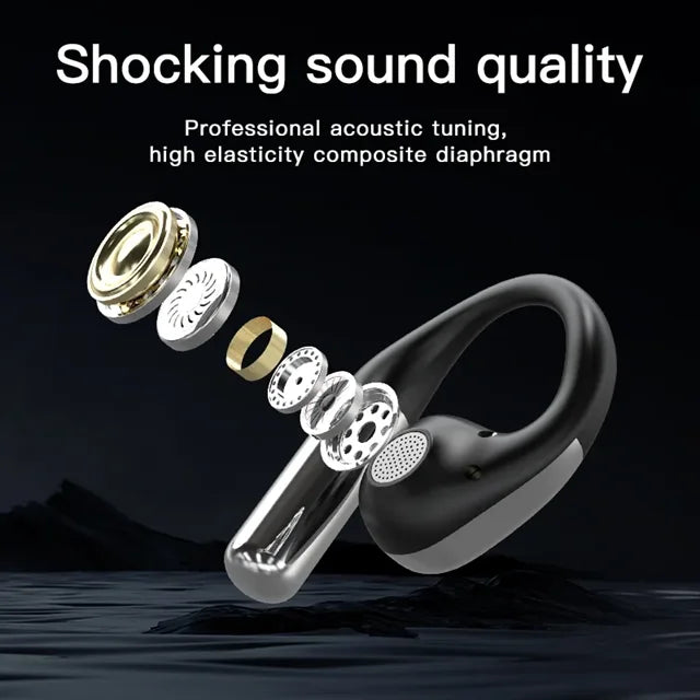 Q31 Pro Open-Ear Wireless Earbuds with Touchscreen Case.