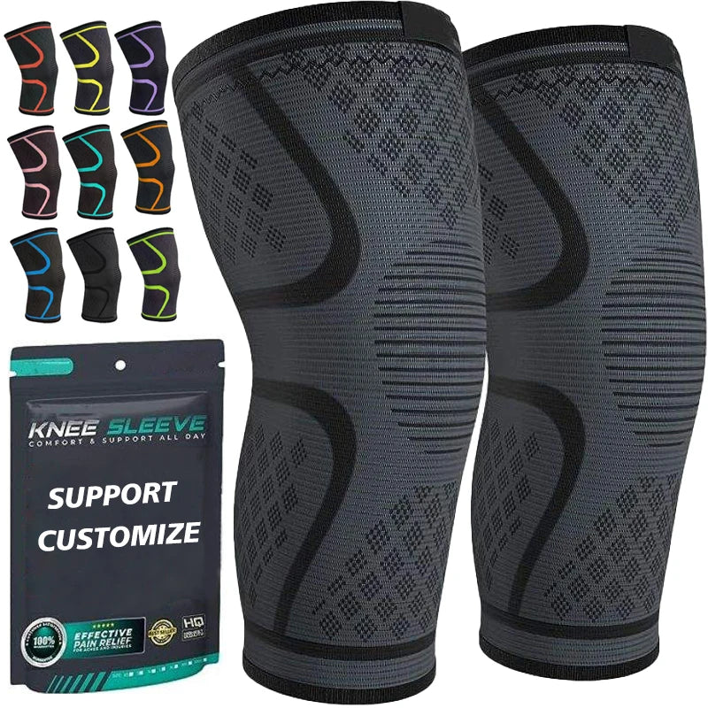 KENEN Compression Knee Sleeves-Breathable Knee Support, 1Pair
