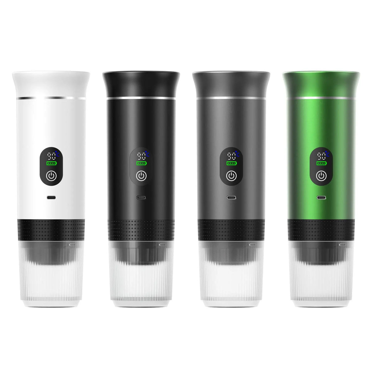 3-in-1 Portable Espresso Maker, Self-Heating Coffee Machine, 20-Bar Pressure