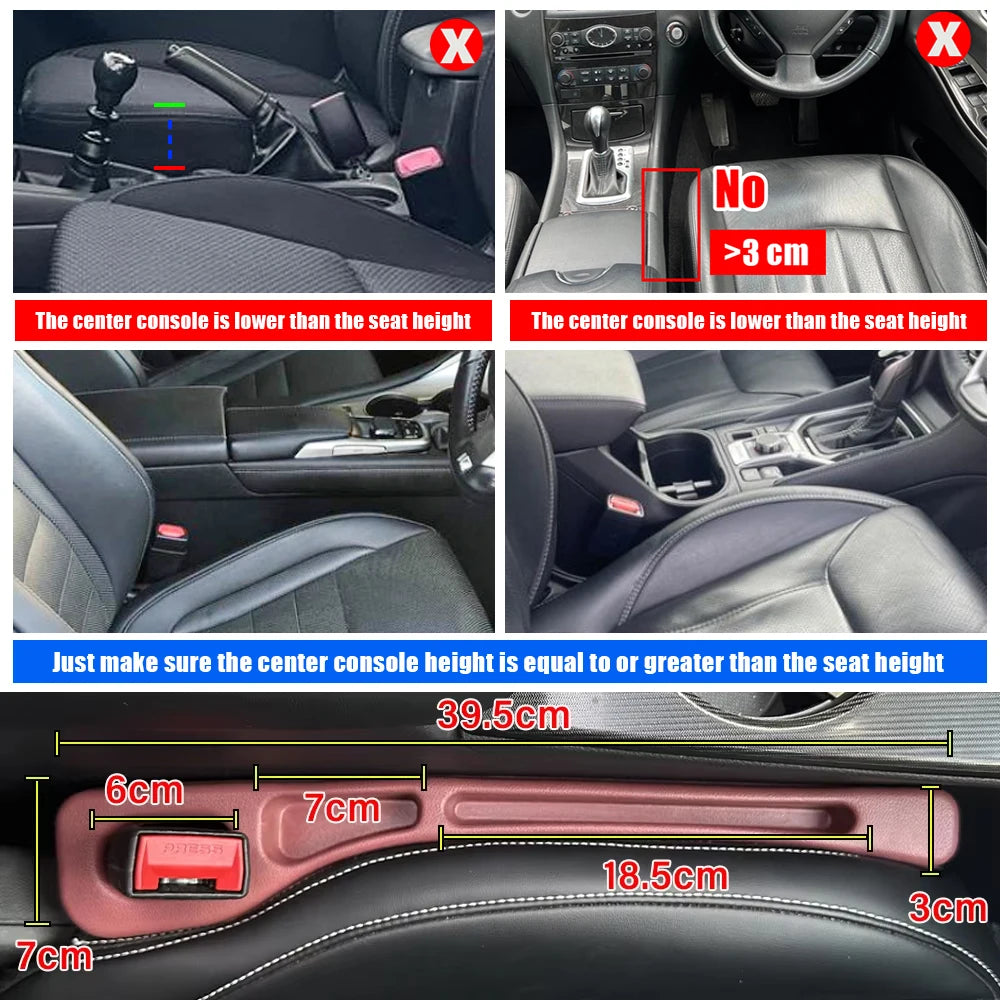 Car Seat Gap Filler Organizer (2-Pack)