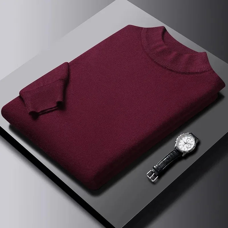 Men's Slim Fit Turtleneck Pullover Sweater