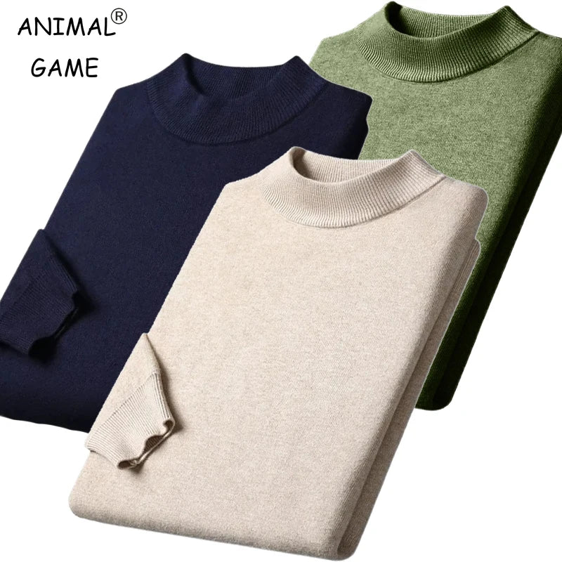 Men's Slim Fit Turtleneck Pullover Sweater